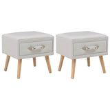 Vidaxl nachtkastjes 2 st 40x35x40 cm kunstleer wit