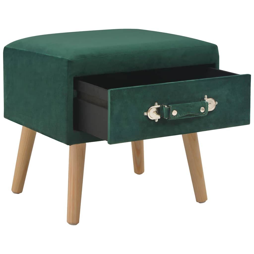 Vidaxl nachtkastjes 2 st 40x35x40 cm fluweel groen