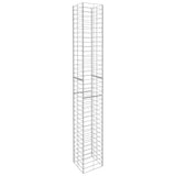 Vidaxl schans paniers 3 ST 25x25x197 cm en acier galvanisé
