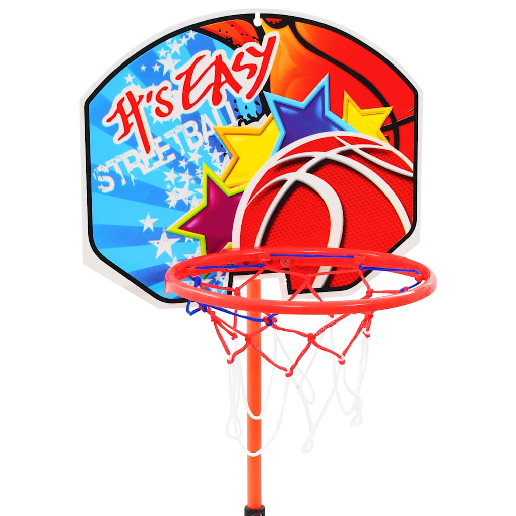 Vidaxl Kanner Basketball Ring a Kugel Set