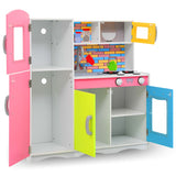 Vidaxl Children's Play Kitchen 80x30x85 cm MDF Multi -farget