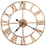 Vidaxl Wall Clock 40 cm kovové zlaté barvy