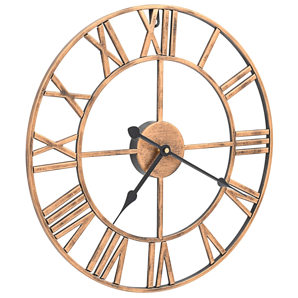 Vidaxl wall clock 40 cm metal gold colored