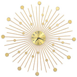 Vidaxl Wand Clock 70 cm Metal Gold faarweg