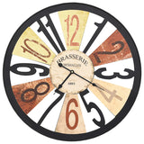 Vidaxl Wall Clock 60 cm kovové multi -rozložené