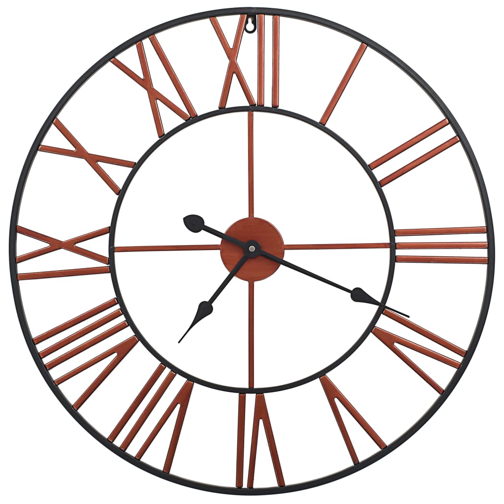 Vidaxl Wall Clock 58 cm kovové červené