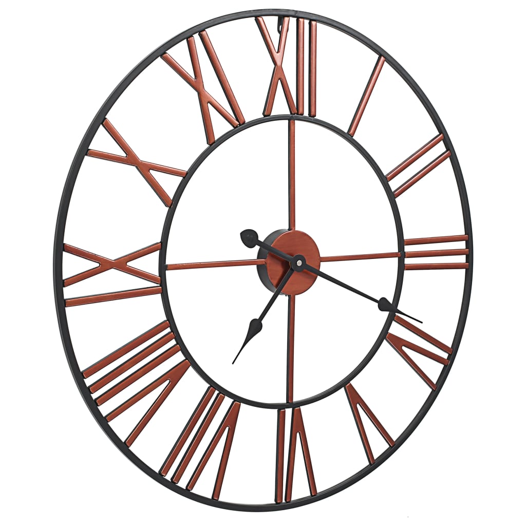 Reloj de pared Vidaxl 58 cm de metal rojo