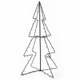 Vidaxl Kegelkerstboom 160 LED all'interno e all'esterno di 78x120 cm