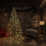 VidaXL Kegelkerstboom 240 LED's binnen en buiten 115x150 cm