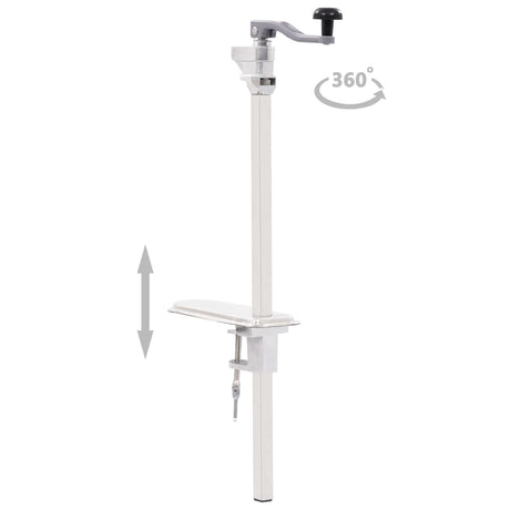 Vidaxl Blik Opender 70 cm Aluminium et argent en acier inoxydable colorés