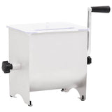 Vidaxl Viande Mixer avec couvercle en acier en acier inoxydable manuellement coloré