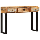 Vidaxl wandtafel 110x30x76 cm massief mangohout