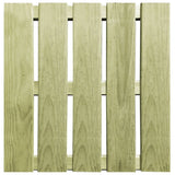 VidaXL 18 st Terrastegels 50x50 cm hout groen