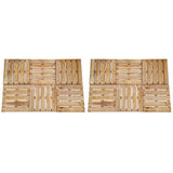 Vidaxl 12 stzir Terrasschicke 50x50 cm Holzbrong