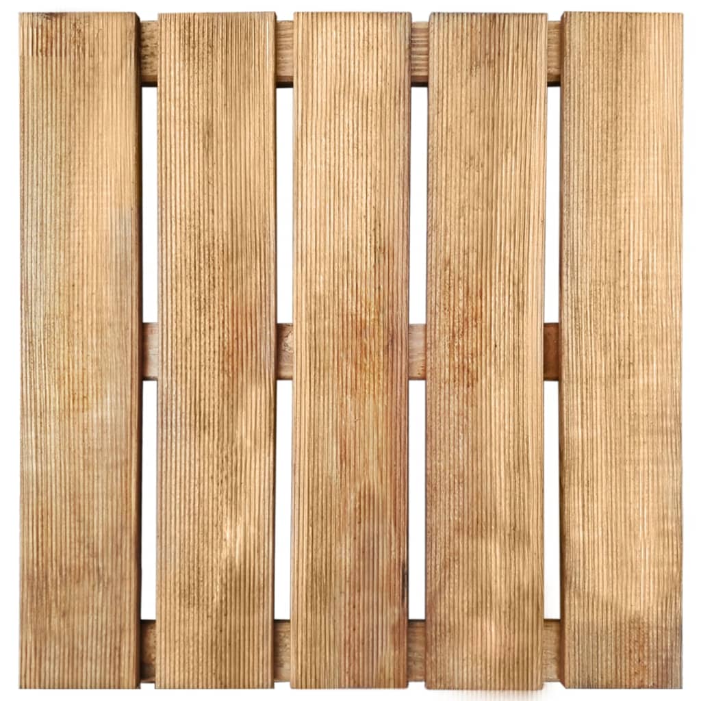 VIDAXL 18 ST Terrassenfliesen 50x50 cm Holzbraun