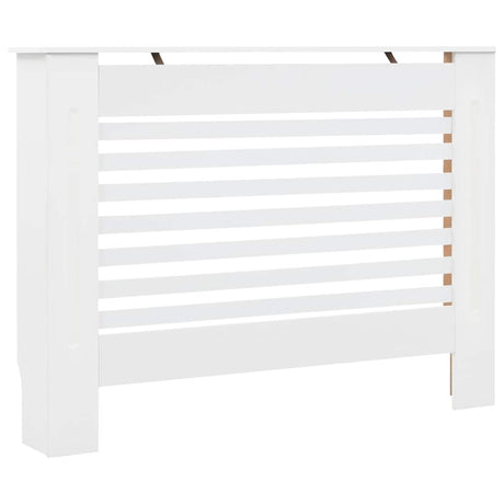 Construction de radiatorom vidaxl 112x19x81,5 cm mdf blanc