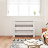 Construction de radiatorom vidaxl 112x19x81,5 cm mdf blanc