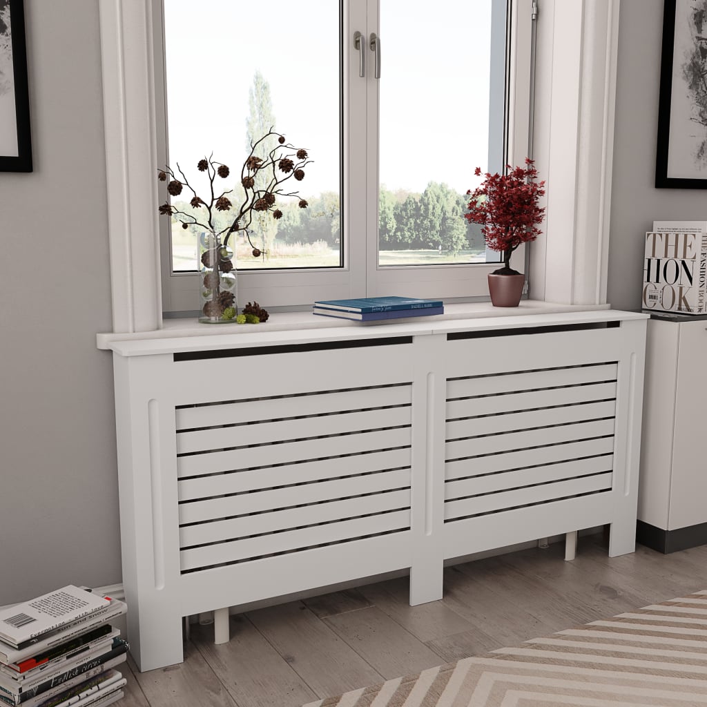 Vidaxl Radiatorom Construction 172x19x81,5 cm MDF hvit