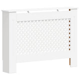 Construction de radiatorom vidaxl 112x19x81,5 cm mdf blanc