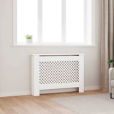 Construction de radiatorom vidaxl 112x19x81,5 cm mdf blanc