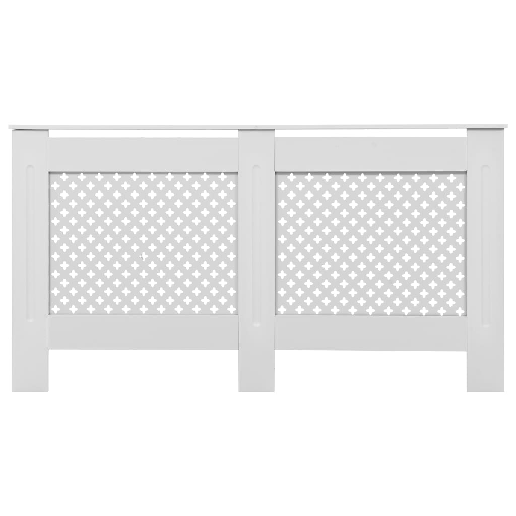 Vidaxl Radiatorom Construction 152x19x81.5 cm MDF bianco