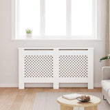 Construction de radiotorom vidaxl 152x19x81,5 cm mdf blanc