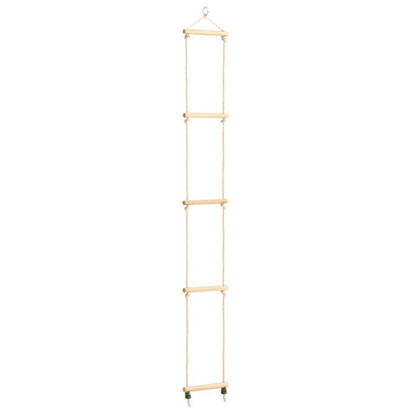 Échelle de corde Vidaxl 30x168 cm Bois massif et PE