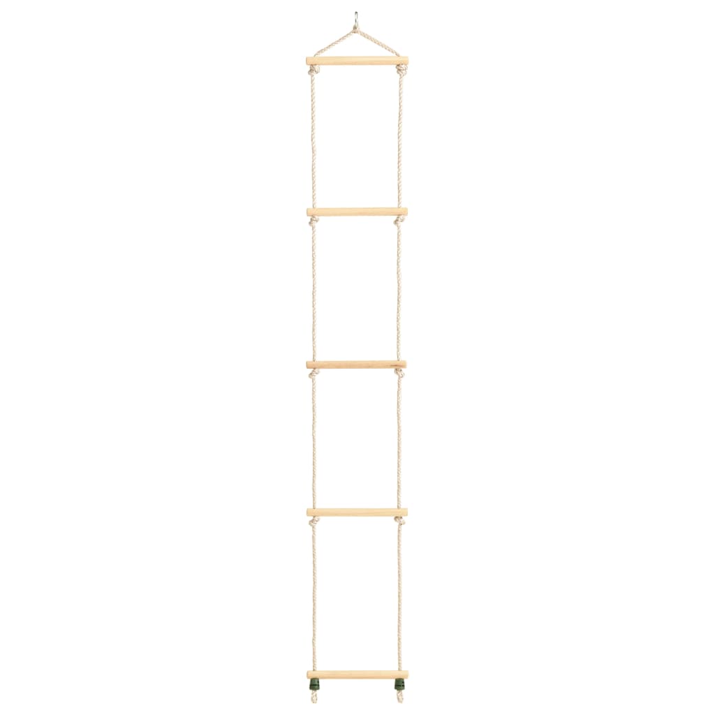 Échelle de corde Vidaxl 30x168 cm Bois massif et PE