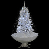 Vidaxl Albero di Natale Snowing con ombrelloni 170 cm bianco