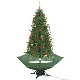 Vidaxl Christmas Snowing avec parapluie 190 cm vert