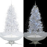 Vidaxl Christmas Snowing avec parapluie 190 cm blanc