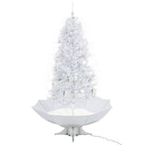 Vidaxl Christmas Tree Snowing med paraplyer 190 cm hvid