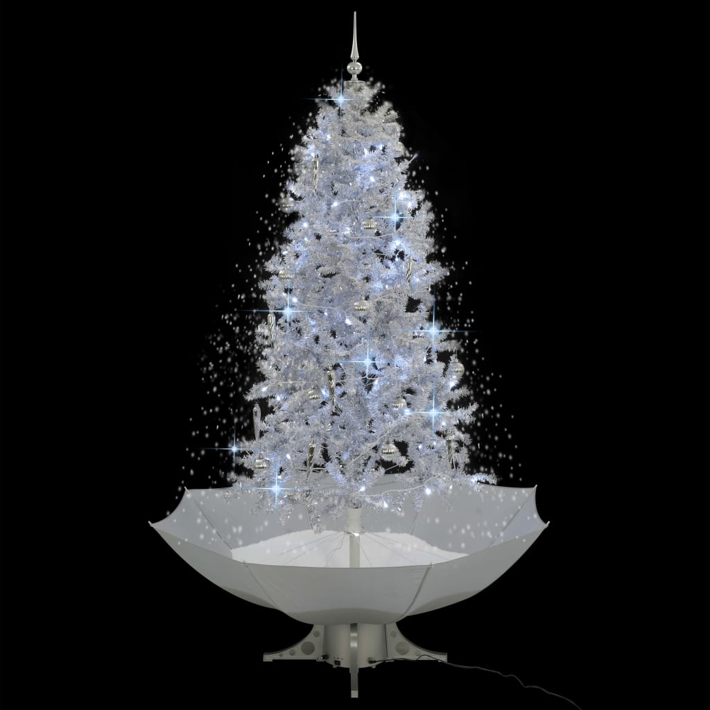 Vidaxl Christmas tree Snowing with umbrellasis 190 cm White