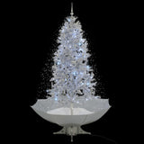 Vidaxl Christmas Snowing avec parapluie 190 cm blanc