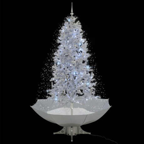 Vidaxl Christmas Snowing avec parapluie 190 cm blanc