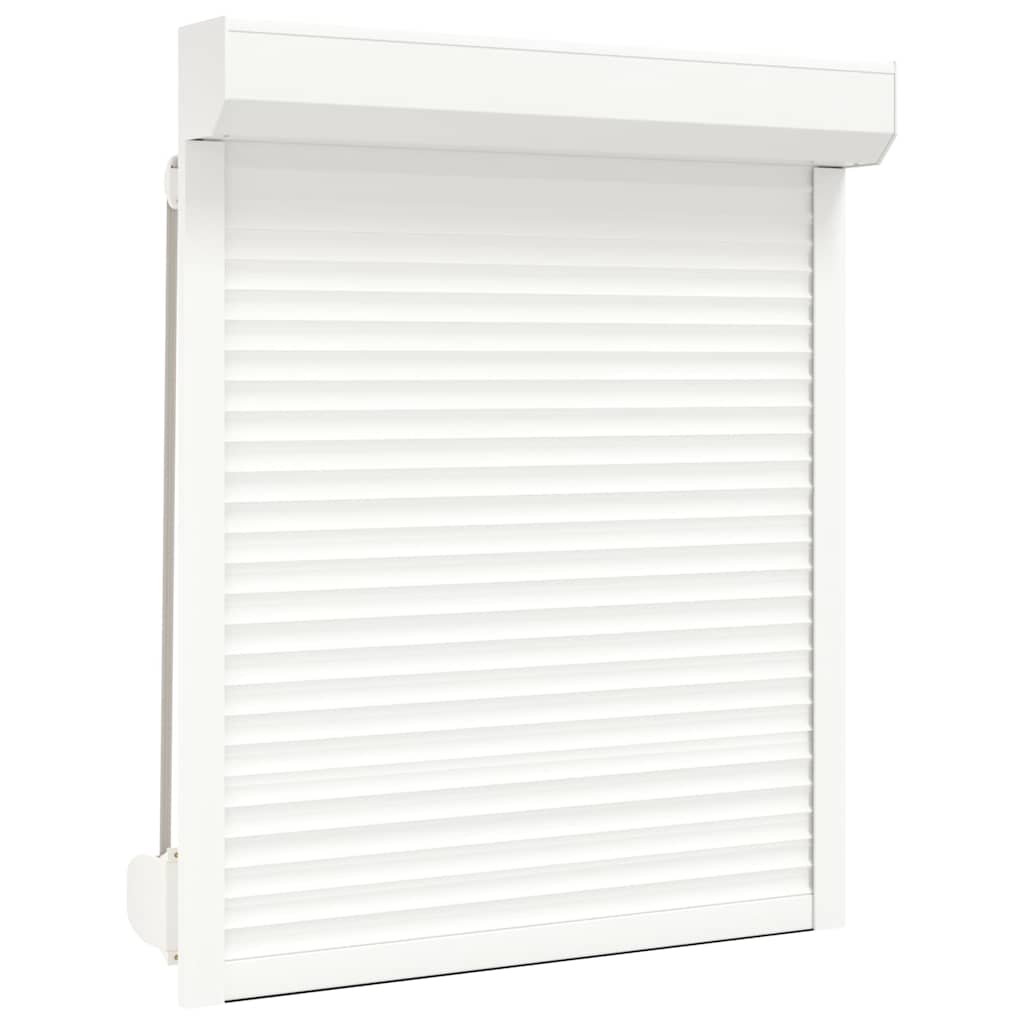 Shutter rullo Vidaxl 100x130 cm in alluminio bianco