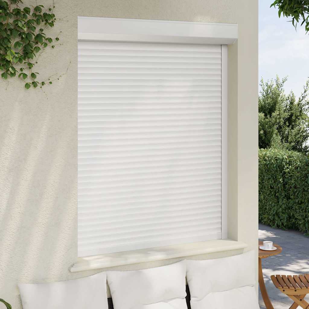 Vidaxl Roller Shutter 120x150 cm Aluminium White