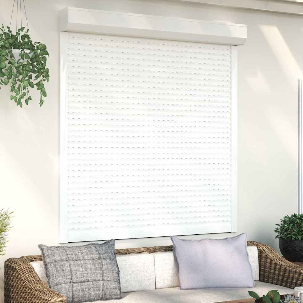 Vidaxl roller shutter 140x150 cm aluminum white