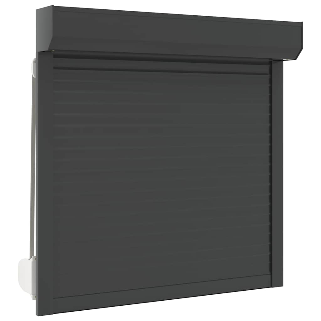 Vidaxl Roller Shutter 100x100 cm Aluminium -Anthrazitfarbe