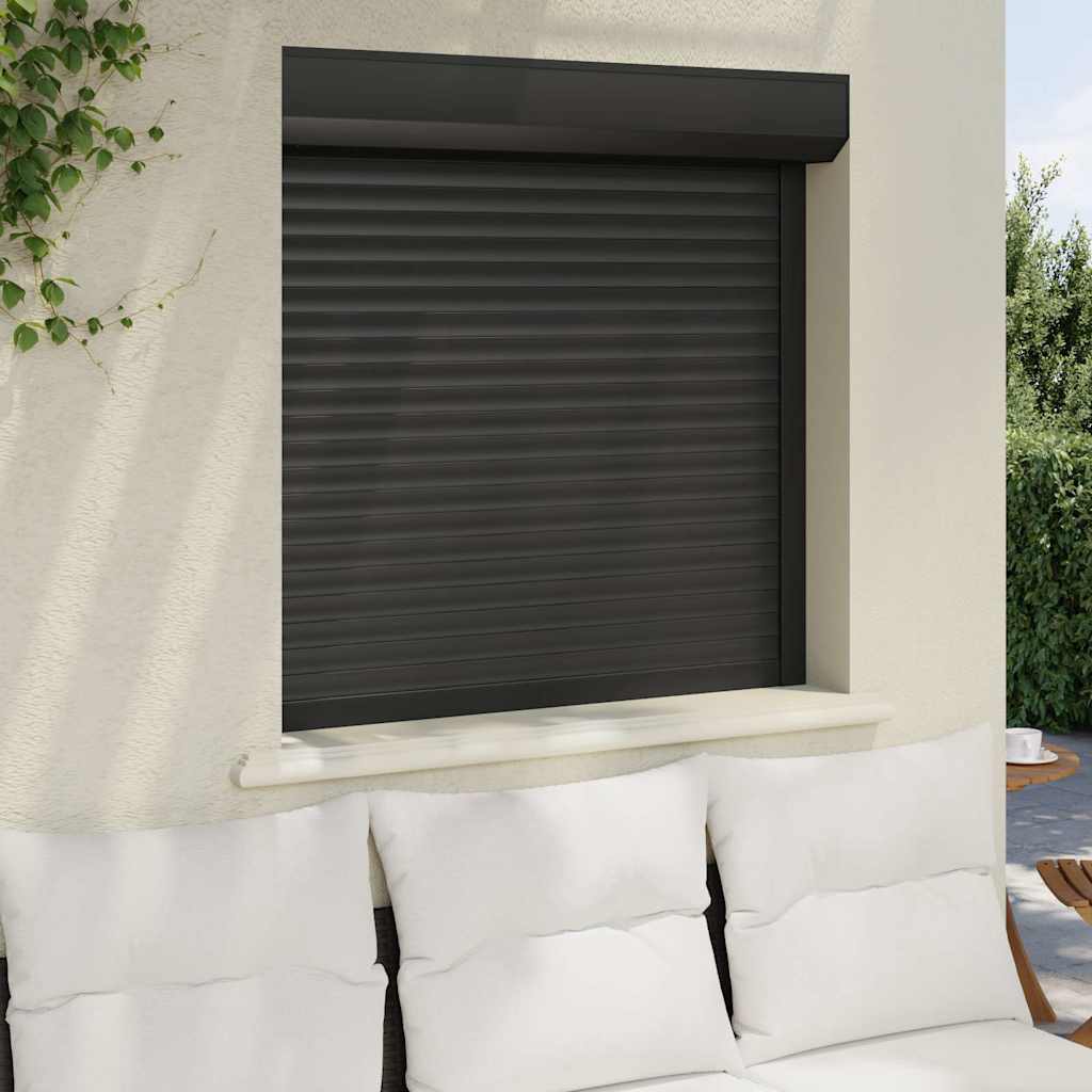 Vidaxl Roller Shutter 100x100 cm Aluminium -Anthrazitfarbe