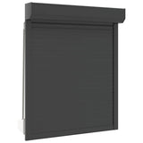 Vidaxl Roller Shutter 100x120 cm Aluminium -Anthrazit -ausgelöst