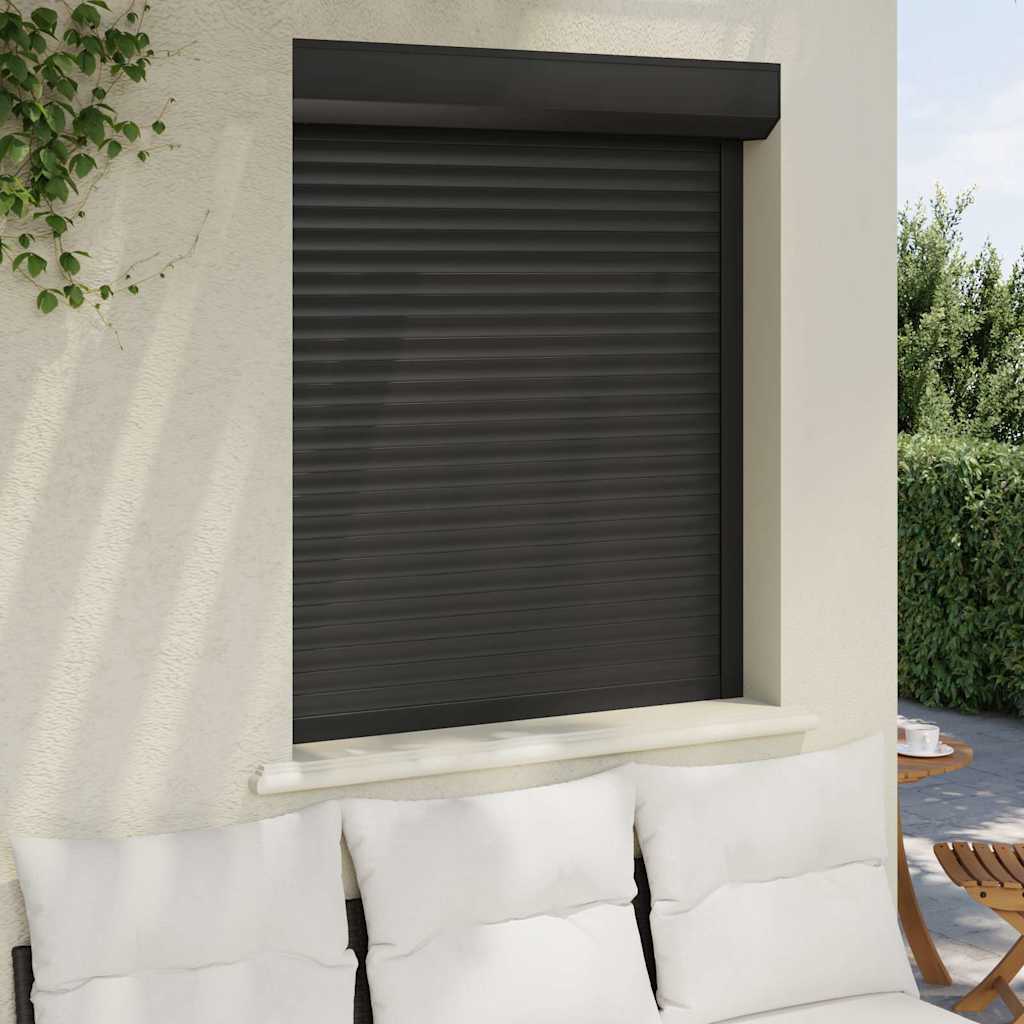 Vidaxl roller shutter 100x120 cm aluminum anthracite -colored