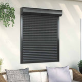 Vidaxl Roller Shutter 100x120 cm aluminium Antracitt -farget