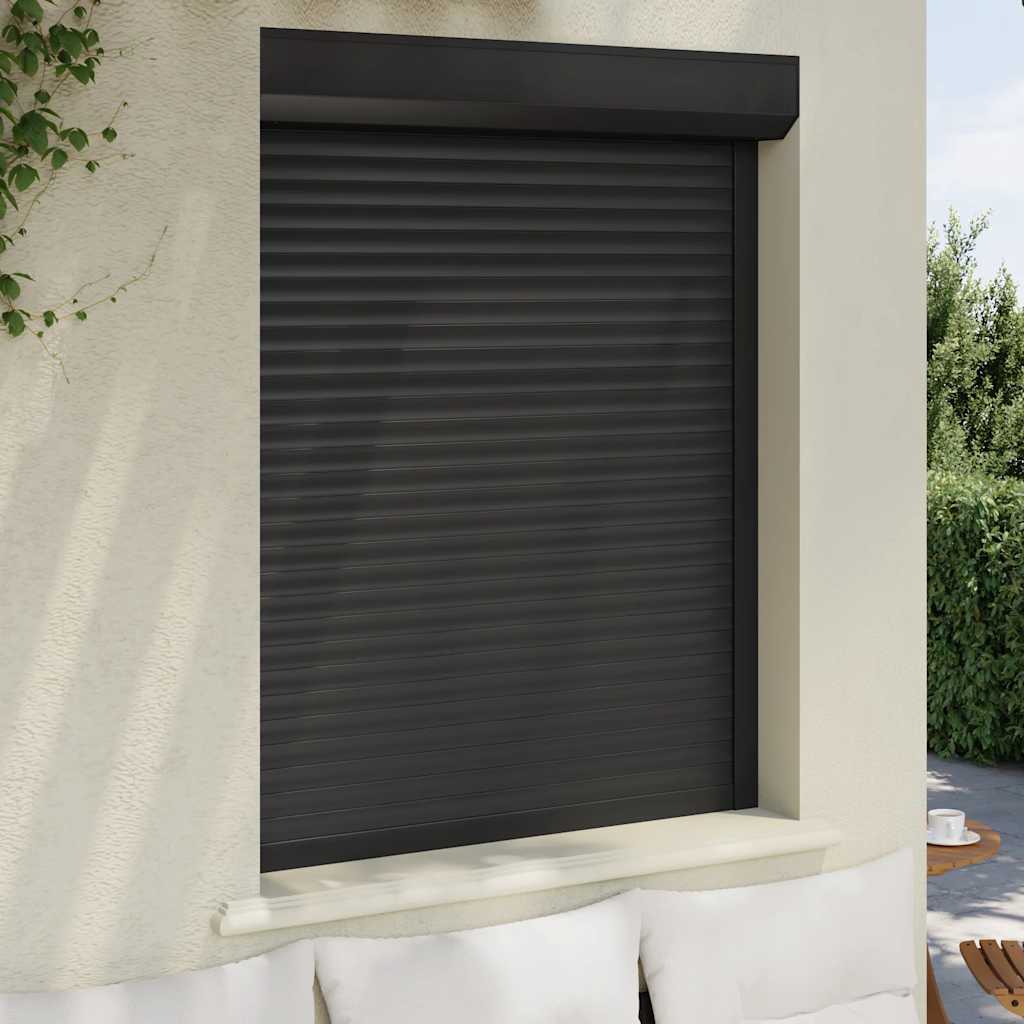 Vidaxl roller shutter 100x130 cm aluminum anthracite -colored