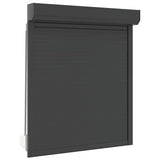 Vidaxl Roller Shutter 110x130 cm aluminium Anthracite -färgad