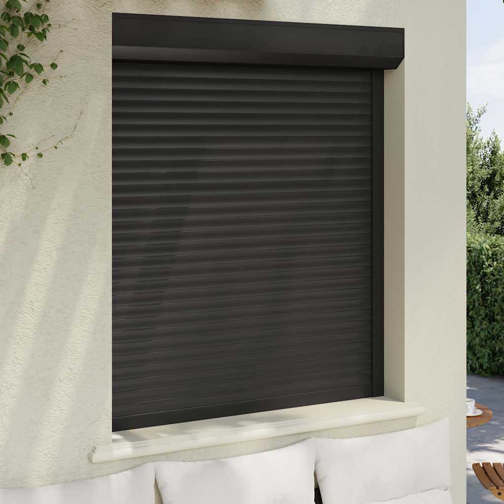 Vidaxl Roller Shutter 110x130 cm aluminium Anthracite -färgad