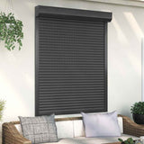 Vidaxl Roller Shutter 120x150 cm Aluminium Antracit -farvet