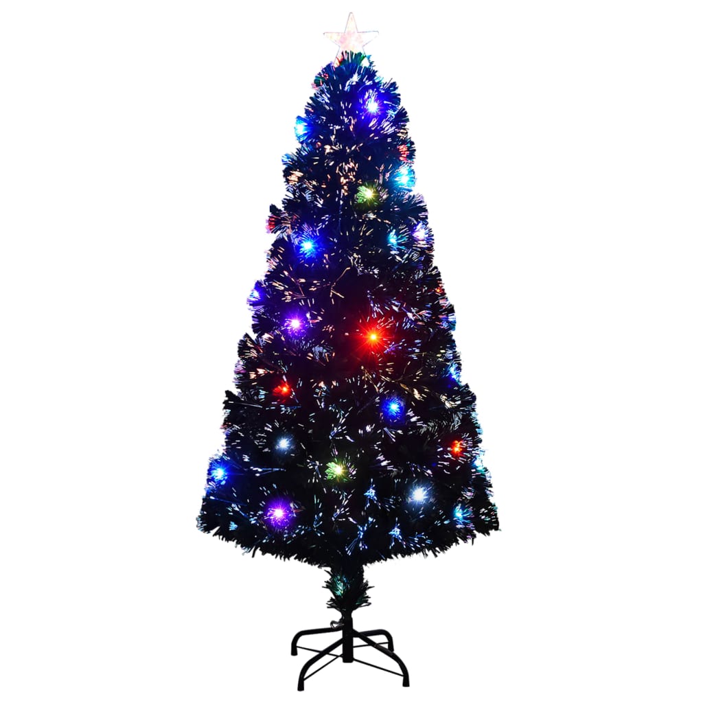 VIDAXL -Weihnachtsbaum mit LED und Standard 150 cm Faser -Optik