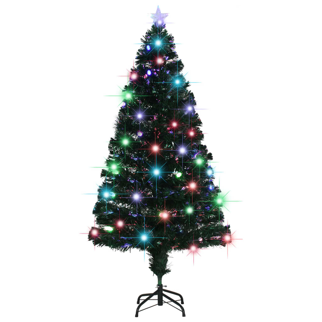 VIDAXL -Weihnachtsbaum mit LED und Standard 150 cm Faser -Optik