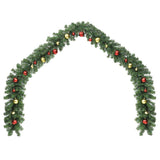 Vidaxl Garland de Noël décoré de balles de Noël 10 m